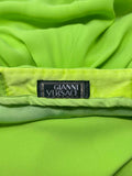 Gianni Versace Lime Green Gown, SS96, 2/4 US