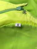 Gianni Versace Lime Green Bias Cut Evening Gown, SS96, 2/4 US