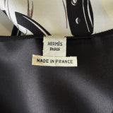 Hermès Brides de Gala Printed Silk Caftan Dress, AW15, 42 FR