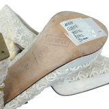 Chanel Ivory CC Lace Sample Platform Pumps, SS08, 38 EU