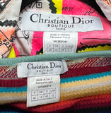 Christian Dior London Map Print Jacket and Ikat Skirt Set, AW01, US 4/6