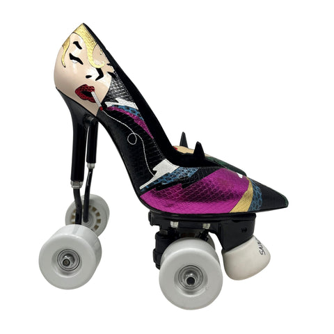 YSL Pop-Art Stiletto Skate Shoes, SS17, 40 EU