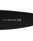 Emilio Pucci Black Sunglasses with Detachable Chain, EP 161-02-135, OS
