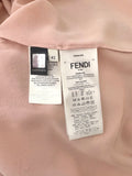 Fendi Blush Pink and Silver Striped Halter Mini Dress, SS17, 4/6 US