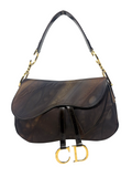 Christian Dior by John Galliano Watercolor Double Saddle Bag, AW01, OS