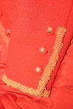 Chanel Orange Bouclé Jacket, SS94, 34 EU / 2 US