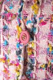 Chanel Pink and Multicolor Tweed Jacket Skirt Set, SS94, 34 FR