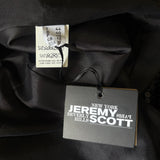 Jeremy Scott Black Sequin Mock Neck Cutout Mini Dress, c.2000's, 10 US
