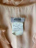 Moschino Pink Ruffle Trim Midi Dress c.2000's, 6 US
