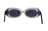 Chanel White Oval Sunglasses with Logo, SS95