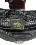 Fendi Nylon Mesh Micro Croissant Bag Mother with Mother of Pearl Inlay, c. 000's