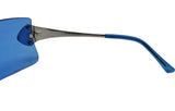 Dior 'Alek' Blue Shield Sunglasses with Swarovski & Logo, AW00