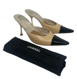 Chanel Dual Toned Classic Pointed Mules, 38.5 EU / US 8.6
