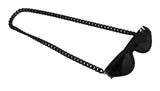 Emilio Pucci Black Sunglasses with Detachable Chain, EP 161-02-135, OS