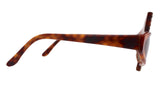Alain Mikli Brown Asymmetrical Checkered Sunglasses, 030 185 , 1985, OS
