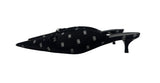 Balenciaga Monogrammed, Black Knife Kitten Heels, AW18, 40 EU
