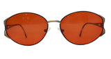 Fendi Orange Tinted 'Havana Antique' Sunglasses, 31-140, c. 80's, OS