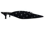 Balenciaga Monogrammed, Black Knife Kitten Heels, AW18, 40 EU