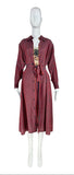 Vivienne Westwood Boucher Bodysuit & Madras Button-down Set, 'Cut, Slash & Pull' SS91, S-L
