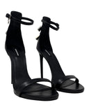 Dsquared2 Silver Padlock Black Leather Stilettos, SS17, 40 EU / 10 US