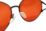 Fendi Orange Tinted 'Havana Antique' Sunglasses, 31-140, c. 80's, OS