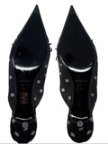 Balenciaga Monogrammed, Black Knife Kitten Heels, AW18, 40 EU