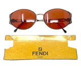 Fendi Orange Tinted 'Havana Antique' Sunglasses, 31-140, c. 80's, OS