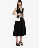 Alexander McQueen Mini Jewelled Hobo In Leather Black Leather Brass Knuckle Mini 'Hobo' Bag with Chain Strap