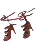 Vivienne Westwood Tan Leather Strappy Sandal, SS09, EU 36 / US 6