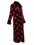 Versace Velvet Medusa Robe, c. 90's, OS