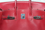 Hermès Rouge Braise Togo Leather Birkin, 2002, 35