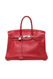 Hermès Rouge Braise Togo Leather Birkin, 2002, 35