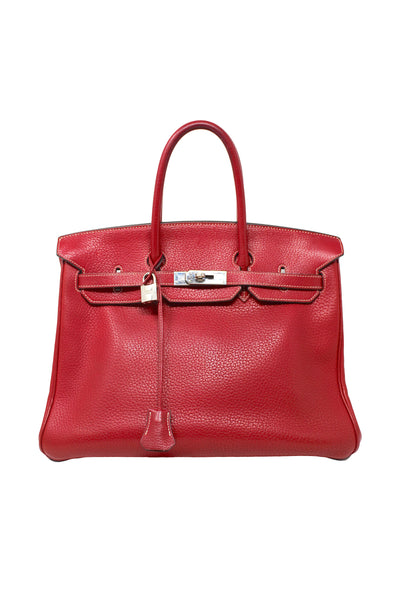 Hermès Rouge Braise Togo Leather Birkin, 2002, 35