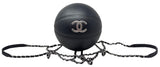 Chanel Silver and Black Basketball with Calfskin Chain Net, AW19, OS