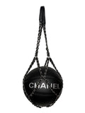 Chanel Silver and Black Basketball with Calfskin Chain Net, AW19, OS