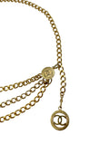 Chanel Medallion Belt with Triple Draped Chains, 1984, 24-28"