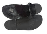 Chanel Black Lambskin Triple-Strap CC Sandals, 2024, 39.5 EU