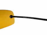 Chanel Rimless Amber Tint Sunglasses, 4035/C. 126/ 85