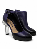 Purple Leather Crystal CC Pumps, AW12, 38 EU