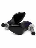 Purple Leather Crystal CC Pumps, AW12, 38 EU