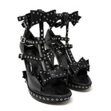 Chrtisitan Dior by John Galliano Bondage Bow Snakeskin Heels, FW03, 36.5 EU