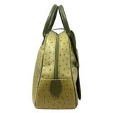 Christian Dior Green 'CD' Ostrich & Double Saddle Bowler Set,  AW00, 38.5 EU