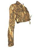 Christian Dior by John Galliano Animal Print Cropped Jacket, AW00, FR 38