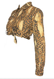 Christian Dior by John Galliano Animal Print Cropped Jacket, AW00, FR 38