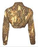 Christian Dior by John Galliano Animal Print Cropped Jacket, AW00, FR 38