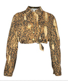 Christian Dior by John Galliano Animal Print Cropped Jacket, AW00, FR 38