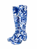 Dries Van Noten Patent Porcelain Boots, AW22, 42 EU
