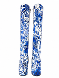 Dries Van Noten Patent Porcelain Boots, AW22, 42 EU
