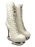 Dsquared "Skate Moss" White Boots, AW11 Reissue, 40 EU