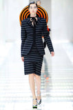 Prada Striped Orange & Black Brim Hat, SS11, OS